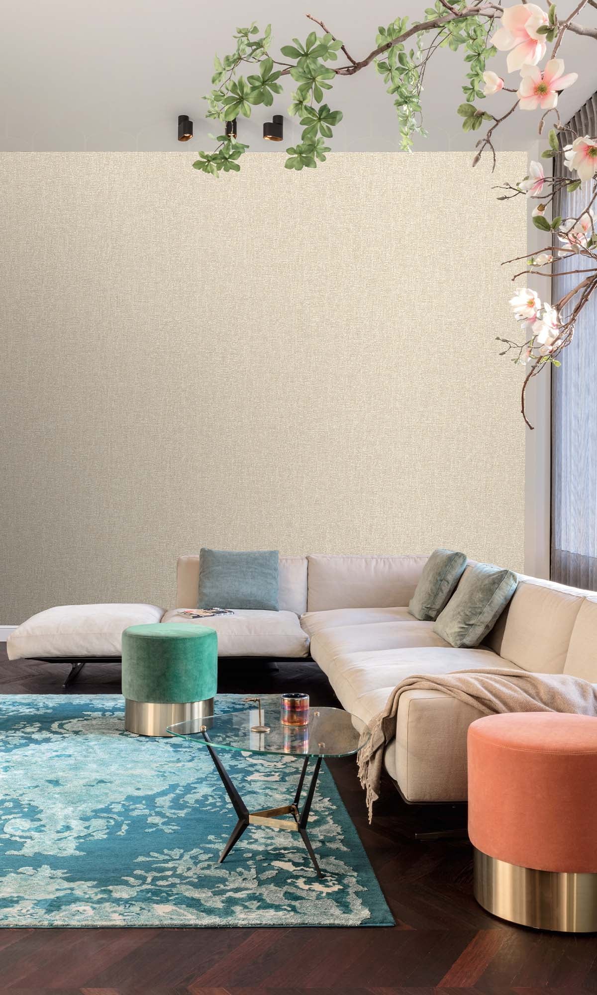 Desert Suede Faux Hessian Weave Wallpaper R10396