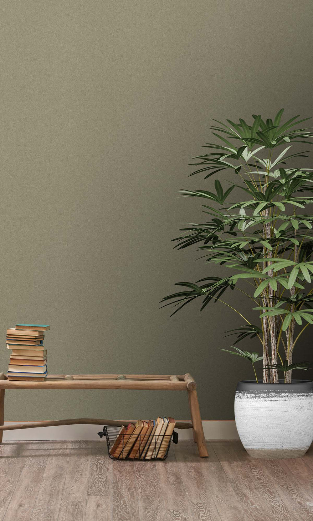 Autumn Laurel Faux Hessian Weave Wallpaper R10398