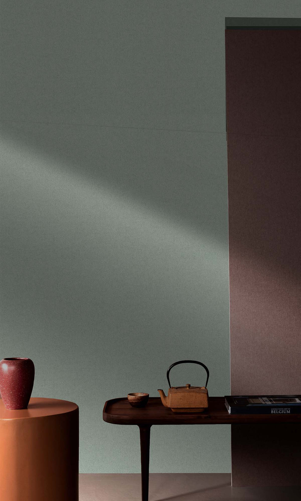 Mossa Blue Faux Hessian Weave Wallpaper R10400