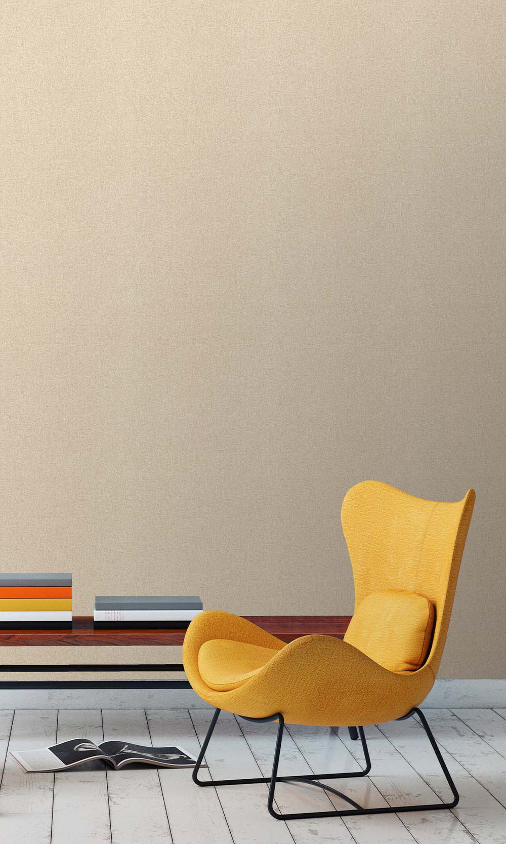 Rustic Beige Faux Hessian Weave Wallpaper R10401