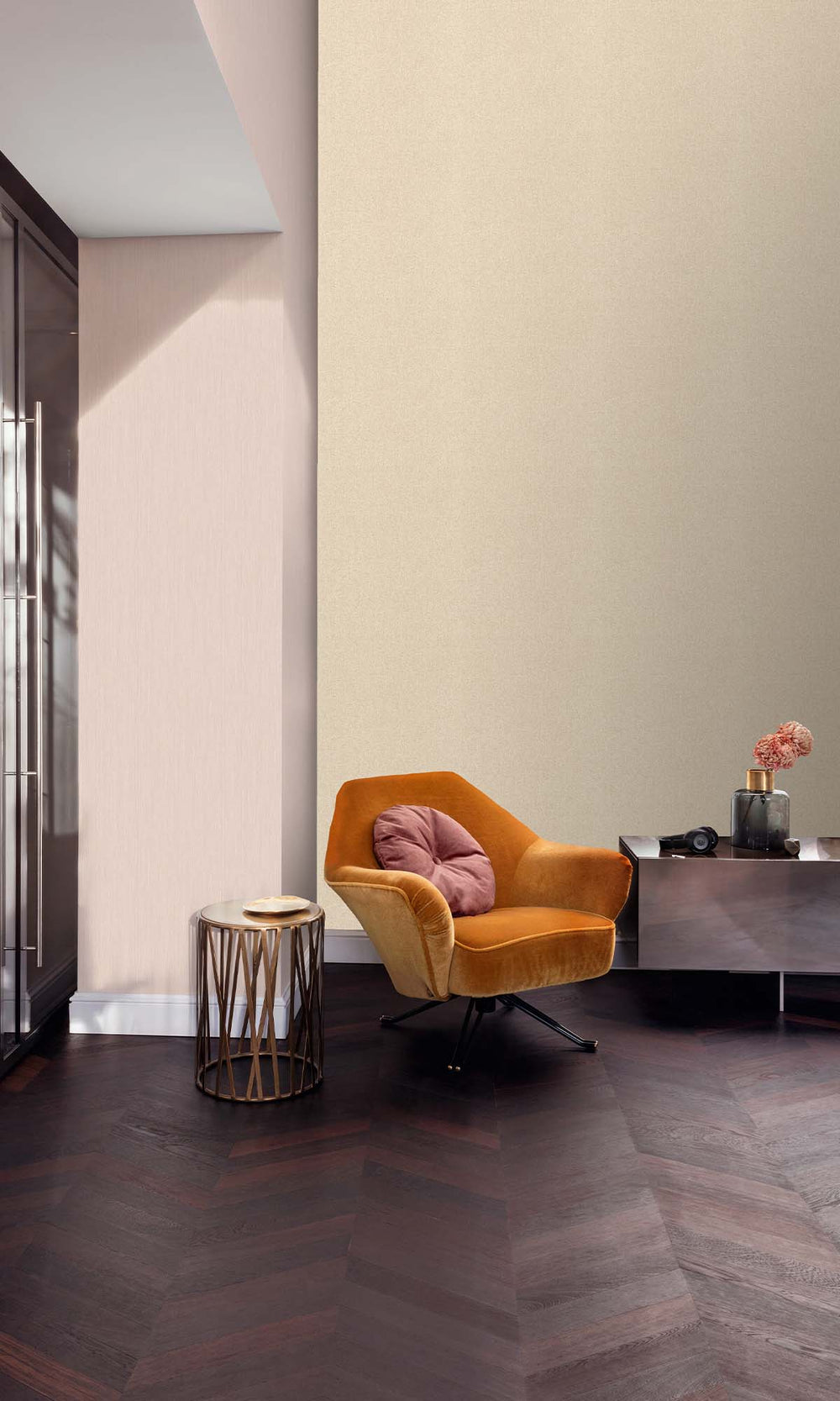 Rustic Beige Faux Hessian Weave Wallpaper R10401
