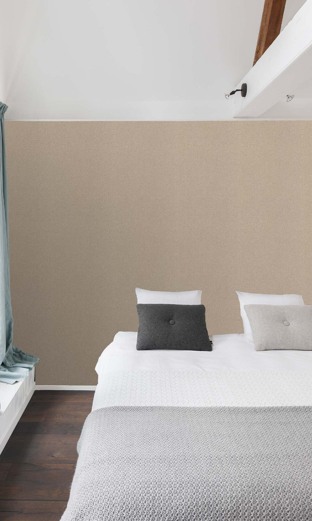 Smoke Grey Faux Hessian Weave Wallpaper R10402