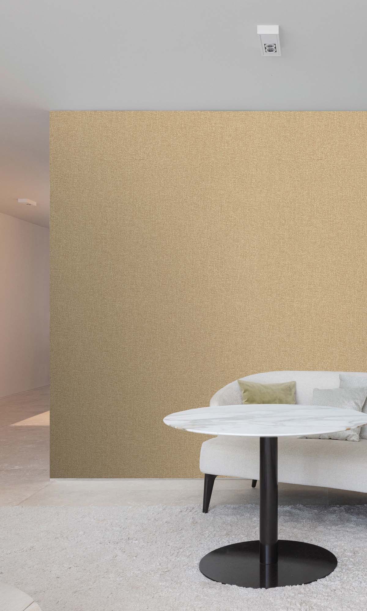 Croissant Beige Faux Hessian Weave Wallpaper R10403