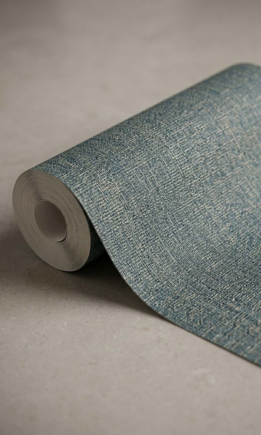 Cloudy Viridian Faux Hessian Weave Wallpaper R10406