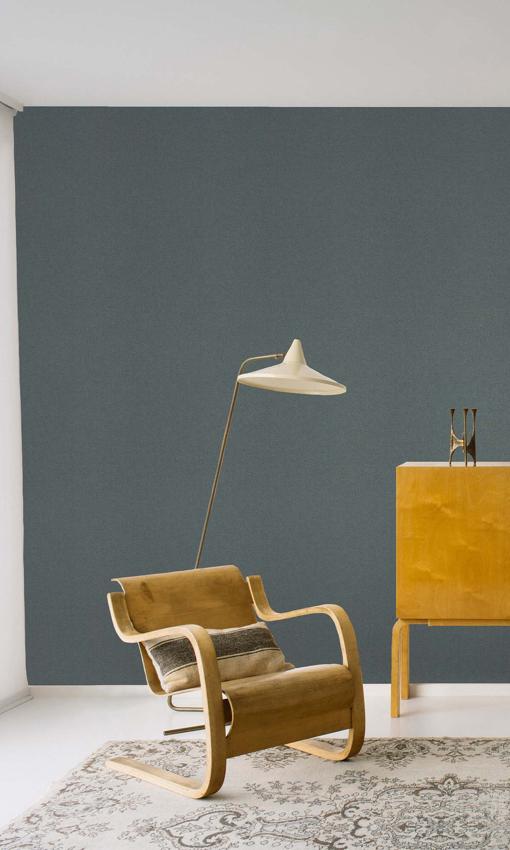 Cloudy Viridian Faux Hessian Weave Wallpaper R10406