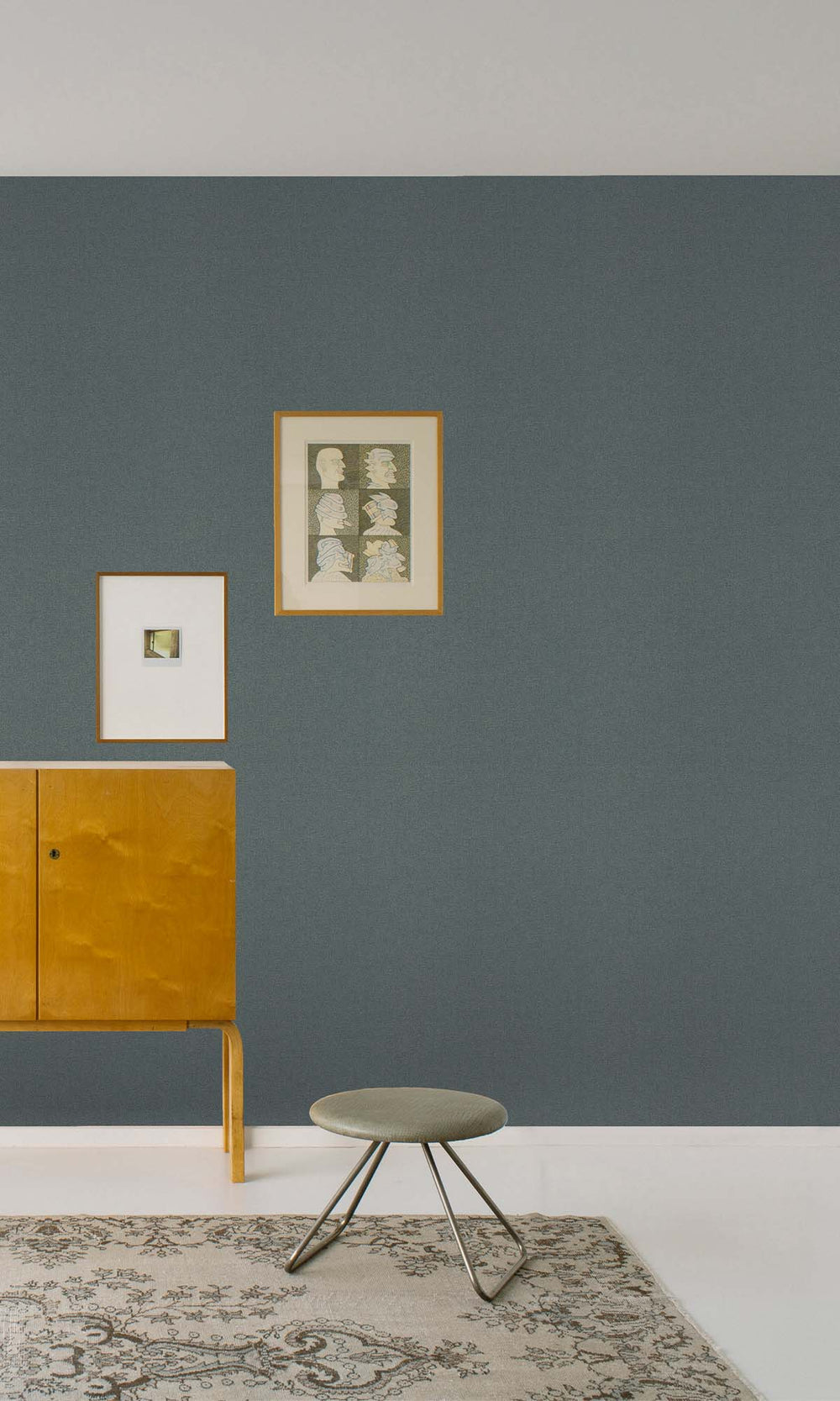 Cloudy Viridian Faux Hessian Weave Wallpaper R10406