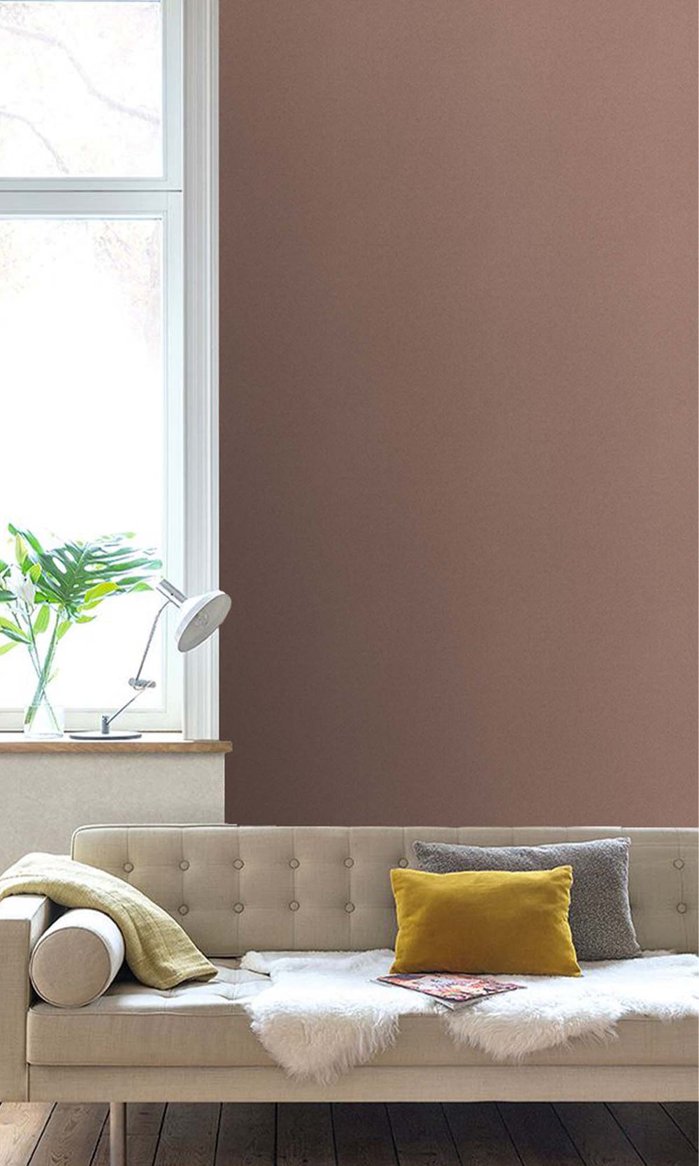 Just Rosey Faux Hessian Weave Wallpaper R10407