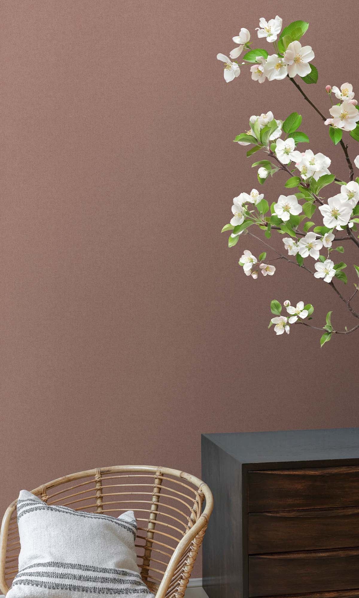 Just Rosey Faux Hessian Weave Wallpaper R10407