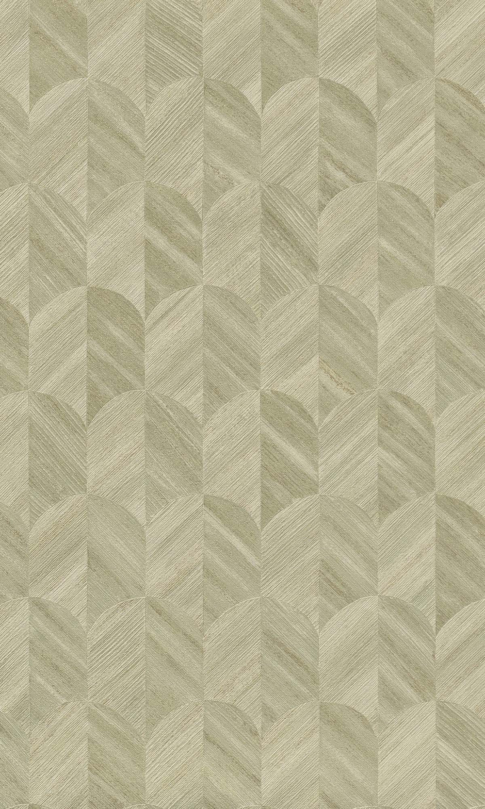 Grey Olive Geometric Palm Fronds Wallpaper R10410