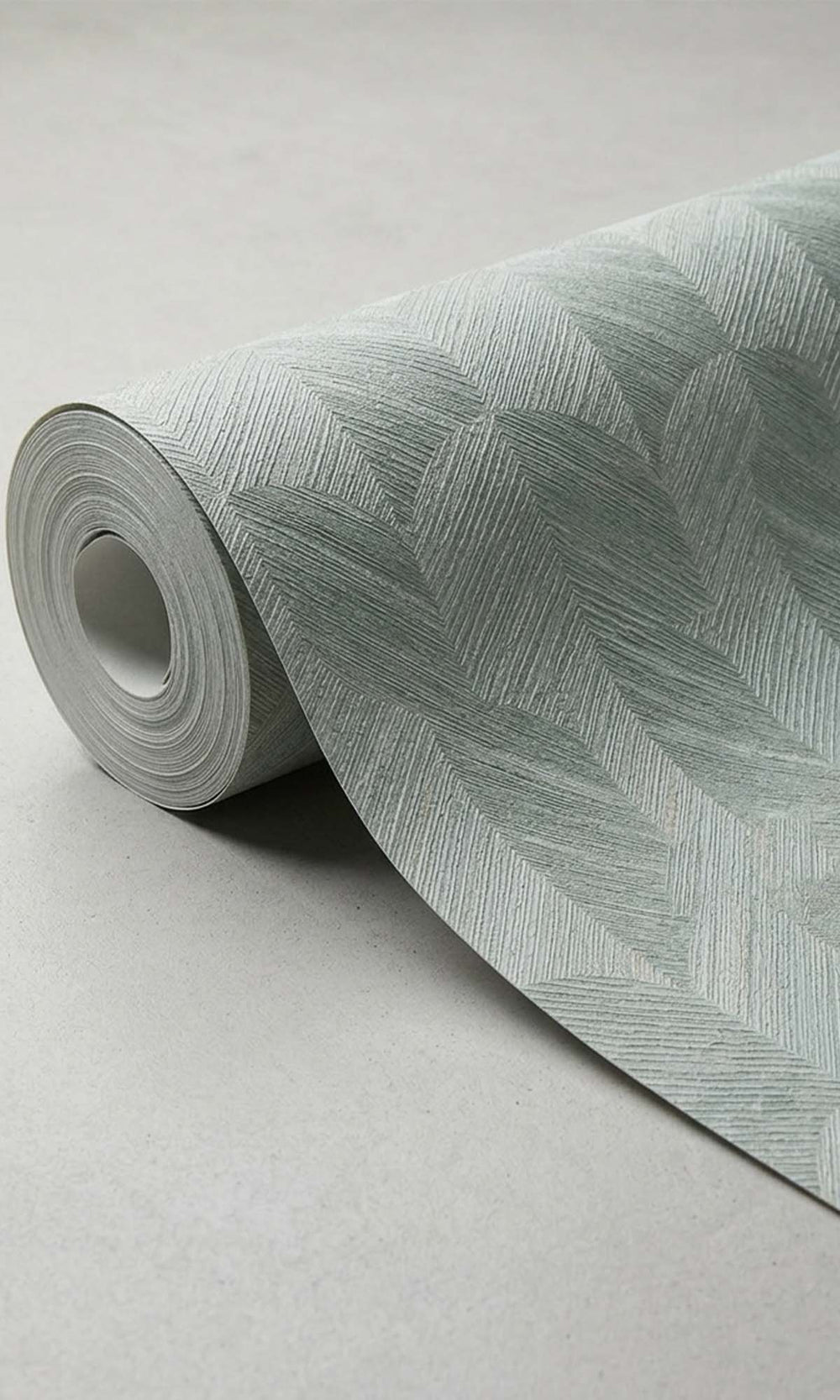 Spanish Green Geometric Palm Fronds Wallpaper R10411