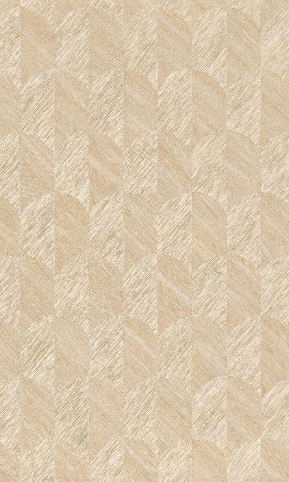 Birch Beige Geometric Palm Fronds Wallpaper R10413
