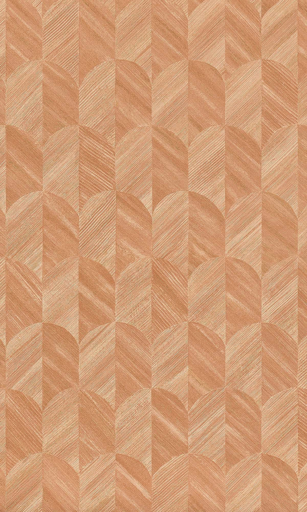 Tawny Amber Geometric Palm Fronds Wallpaper R10414
