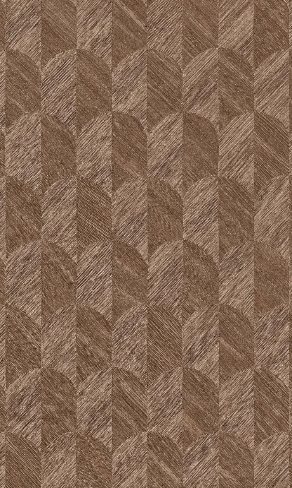 Pastel Brown Geometric Palm Fronds Wallpaper R10418