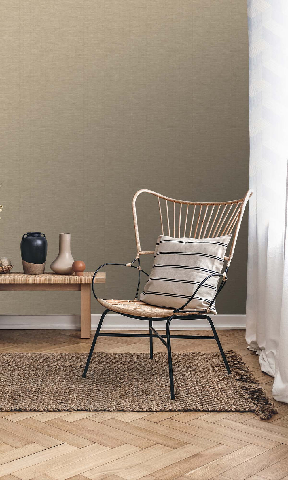 Dusty Trail Faux Sisal Wallpaper R10419