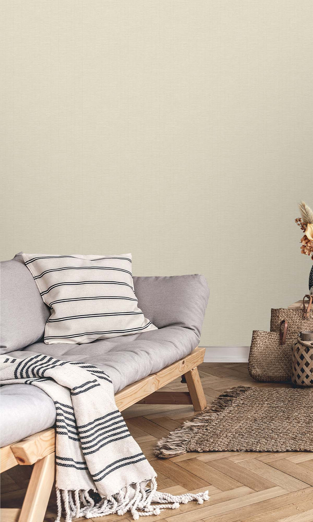 Light Ecru Faux Sisal Wallpaper R10420