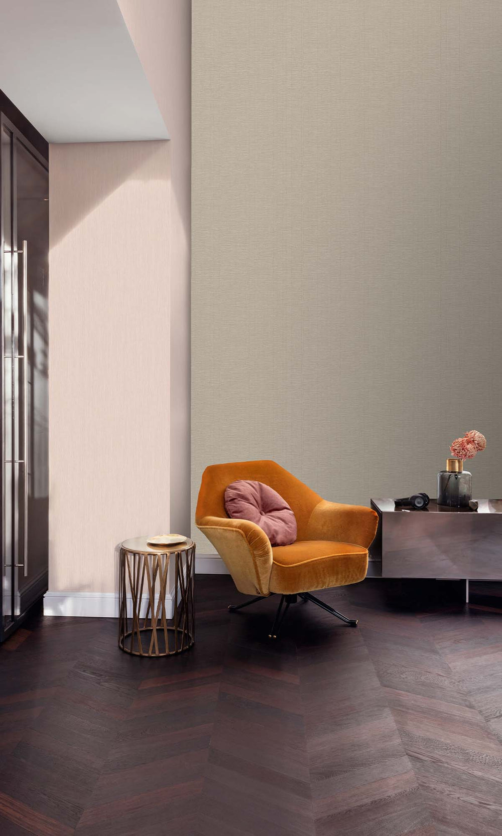 Simply Taupe Faux Sisal Wallpaper R10421