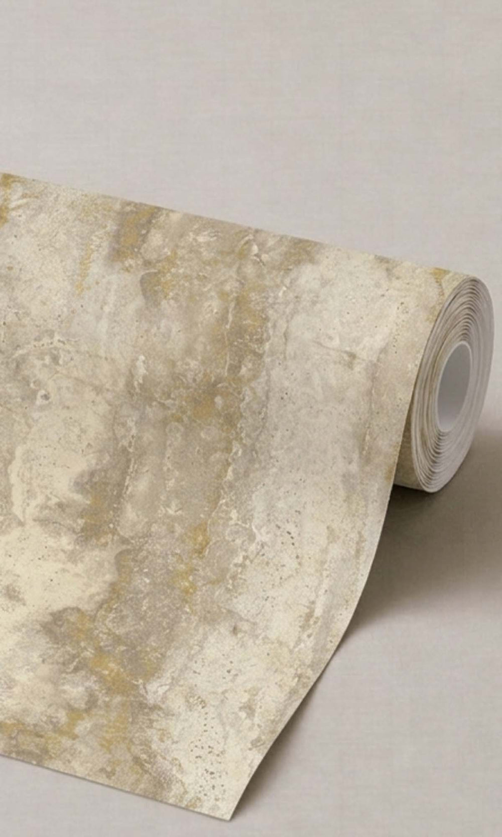 Desert Khaki Faux Travertine Marble Wallpaper R10425