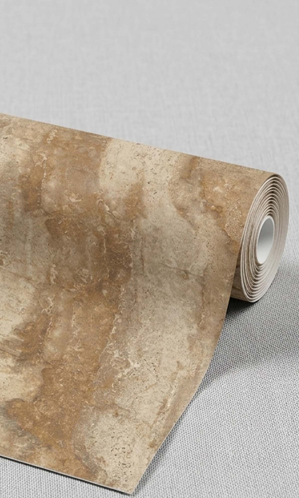 Tan Oak Faux Travertine Marble Wallpaper R10426