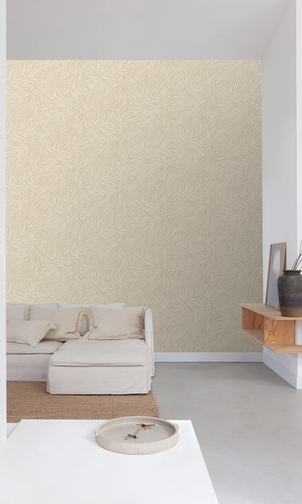 Bleached Sand Zebra Print Wallpaper R10427