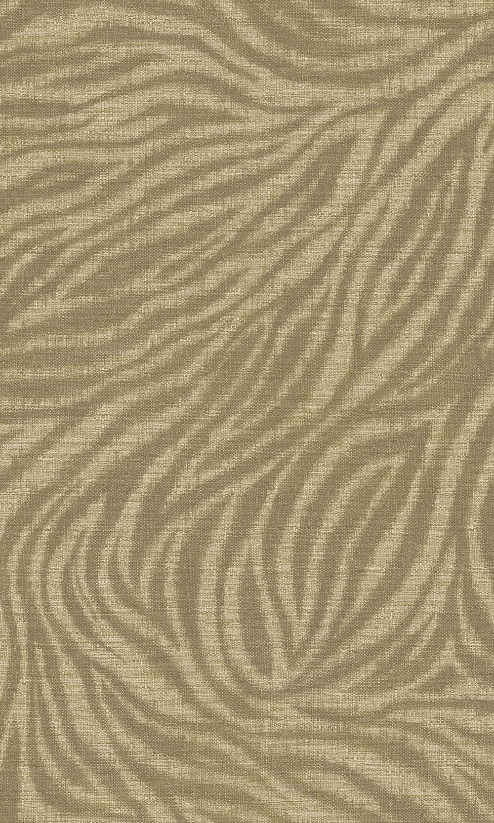 Olive Ochre Zebra Print Wallpaper R10428