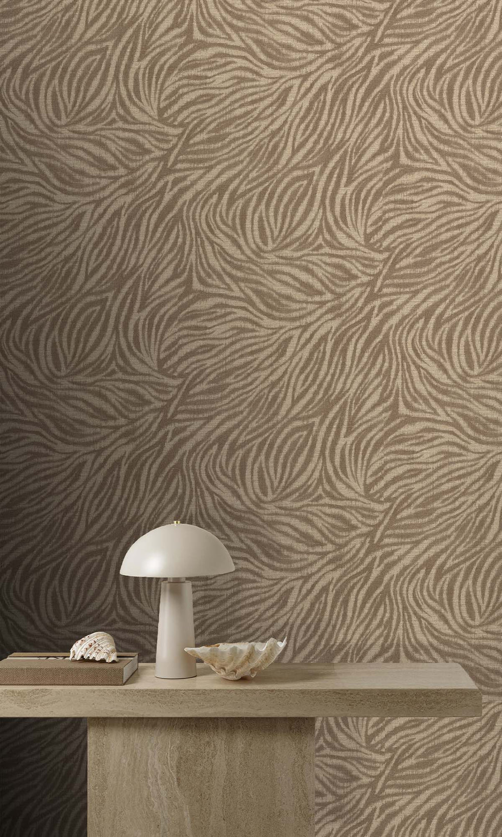 Petrified Oak Zebra Print Wallpaper R10429
