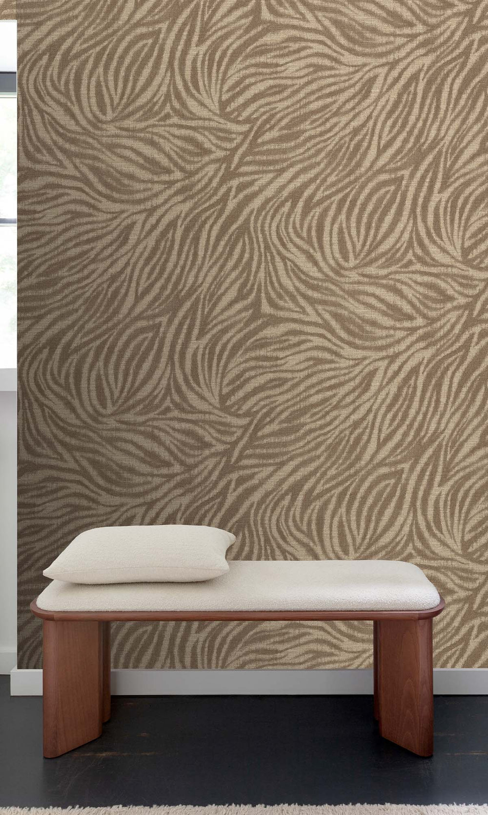 Petrified Oak Zebra Print Wallpaper R10429