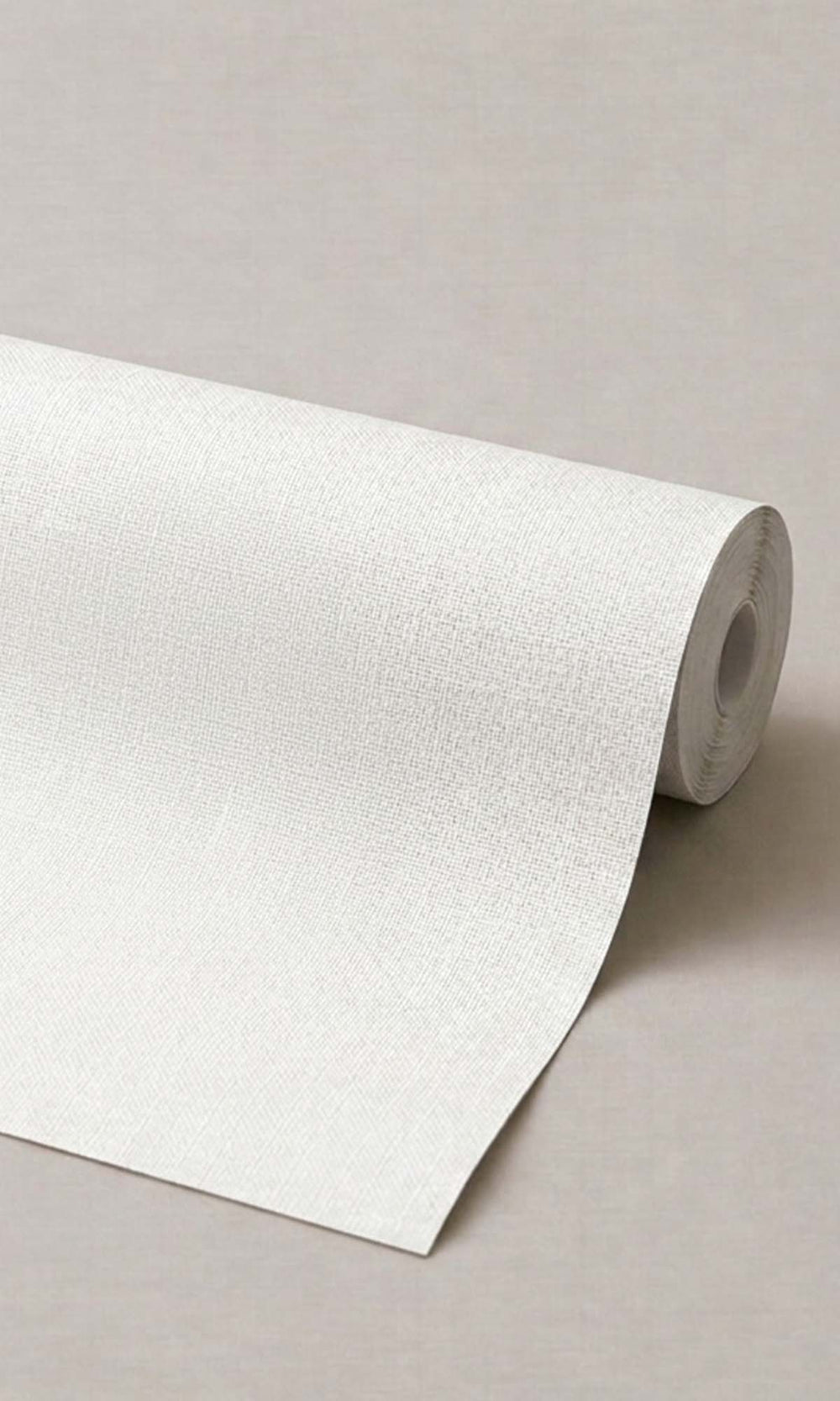 Lynx White Faux Linen Wallpaper R10431