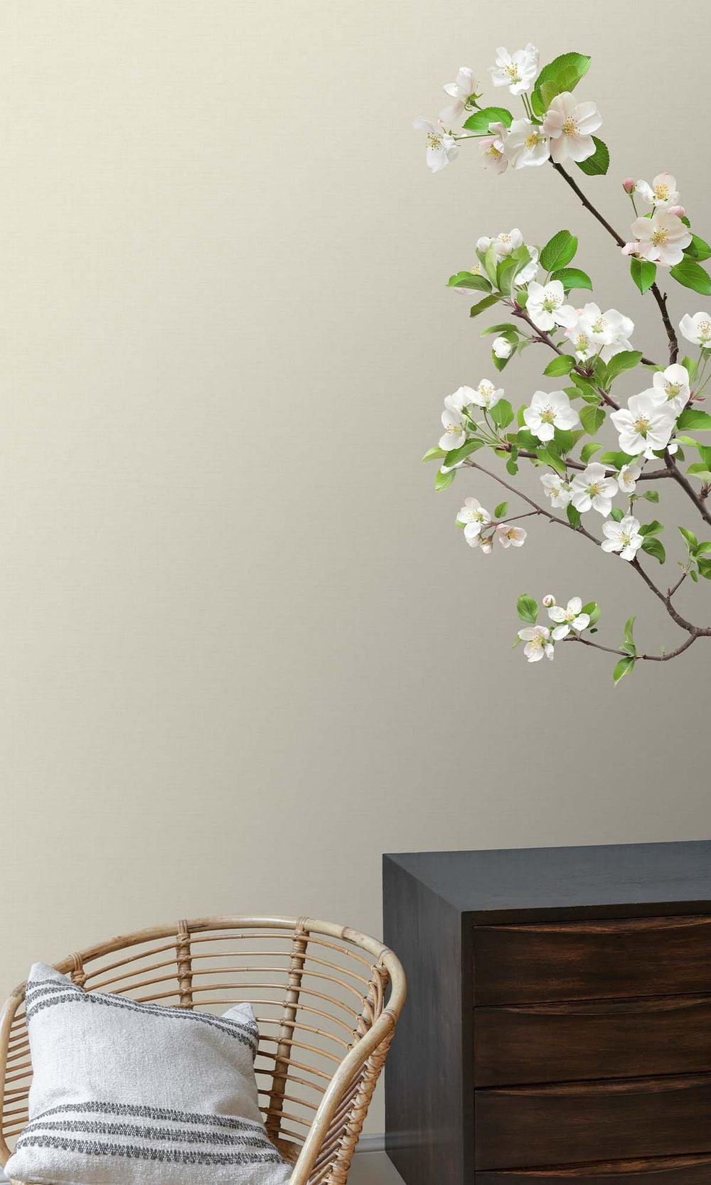 Light Frost Faux Linen Wallpaper R10432