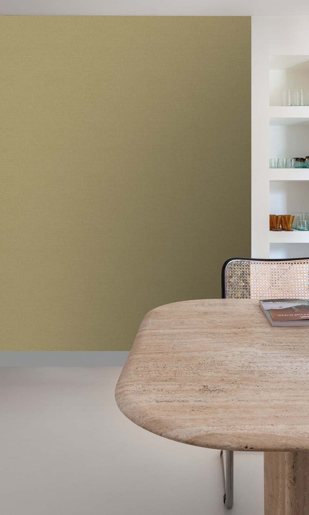 Toasted Sesame Faux Linen Wallpaper R10439