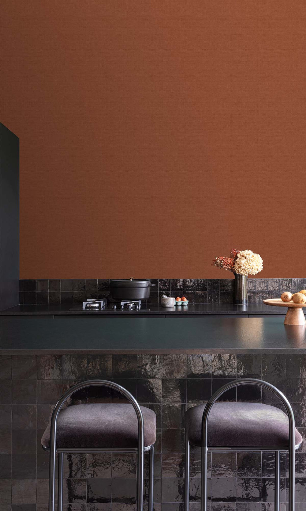 Japanese Cypress Faux Linen Wallpaper R10440