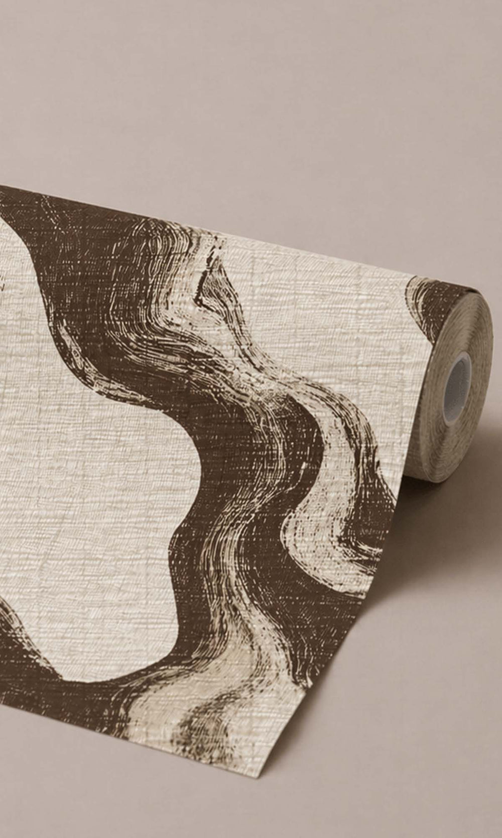 Harpy Brown Faux Agate Marble Wallpaper R10444