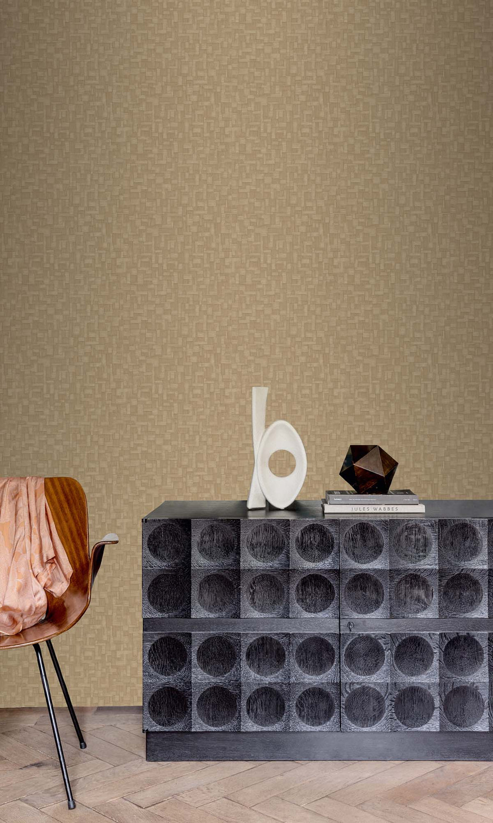 Montecito Rattan Parquet Wallpaper R10450