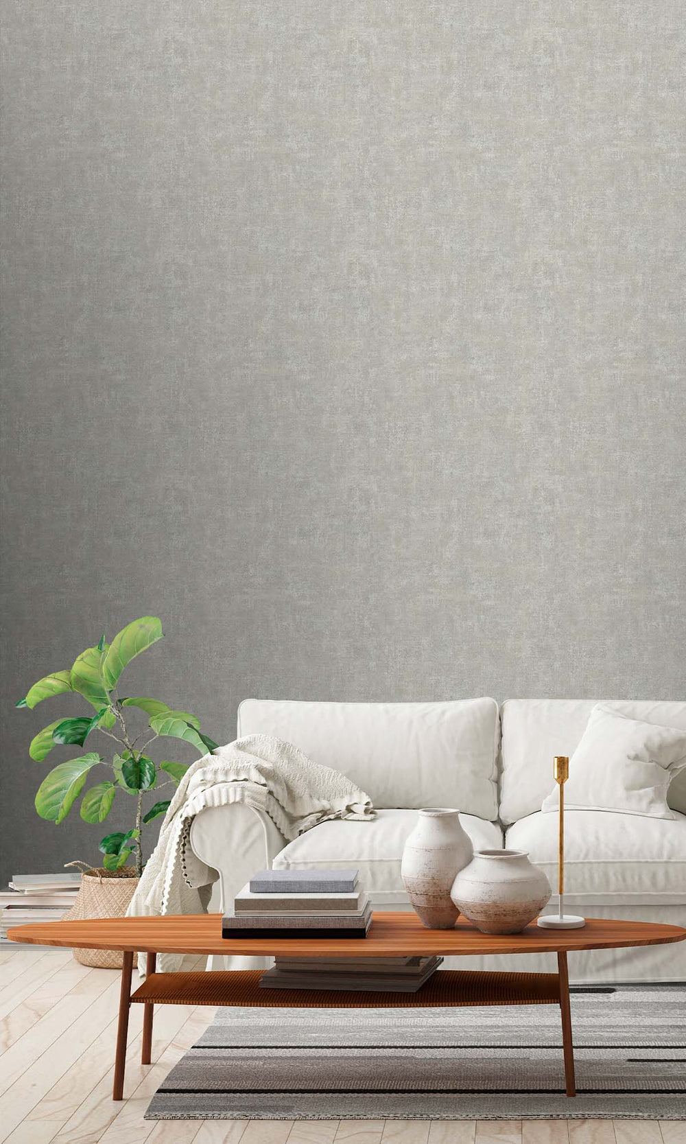Grey Jade Polished Plaster Wallpaper R10453