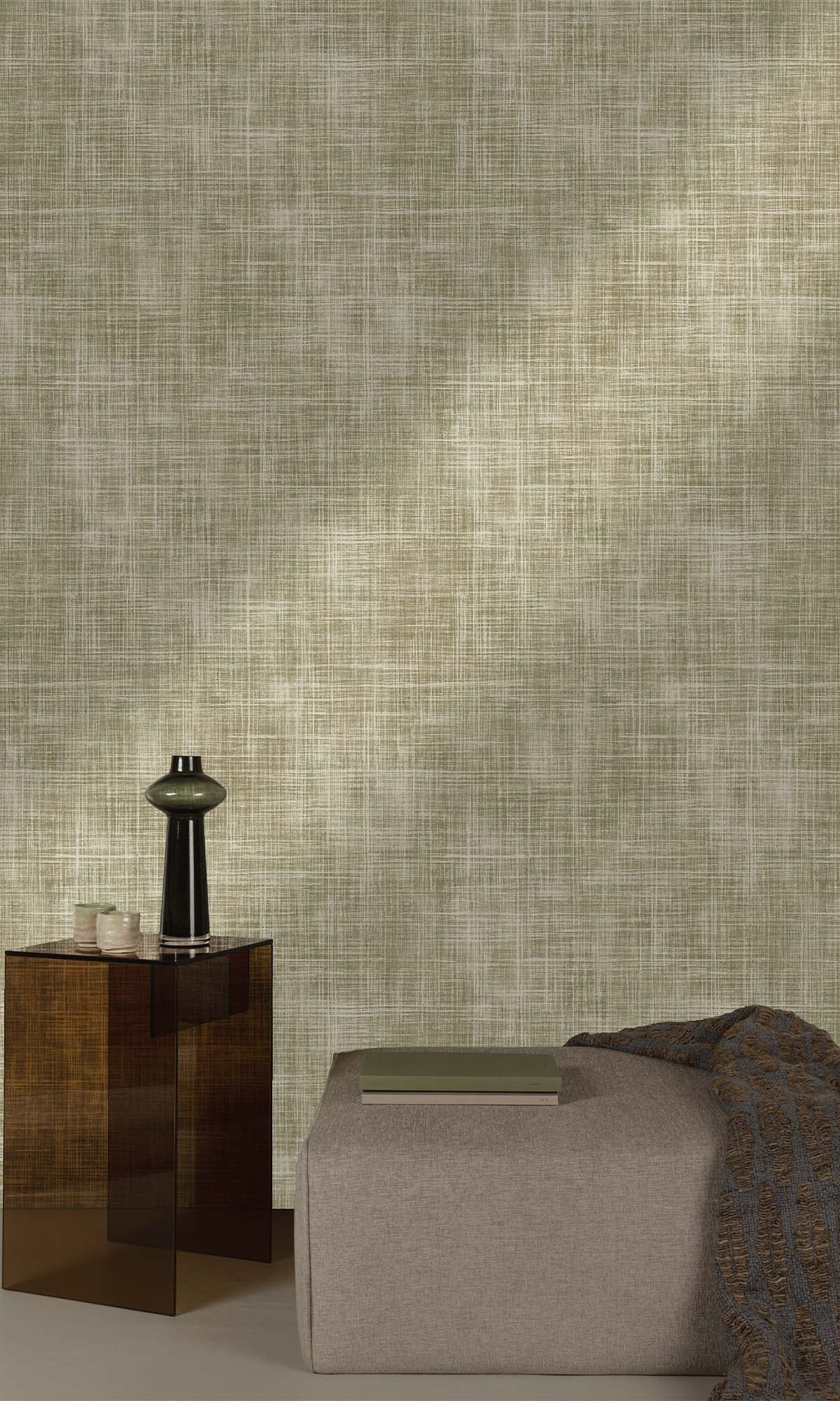 Prairie Sage Trompe-loeil Print Wallpaper R10456