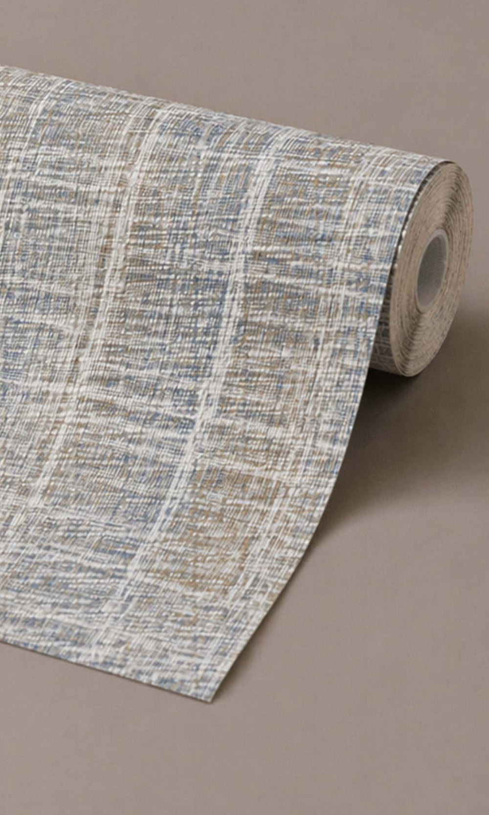 Haze Blue Trompe-loeil Print Wallpaper R10458