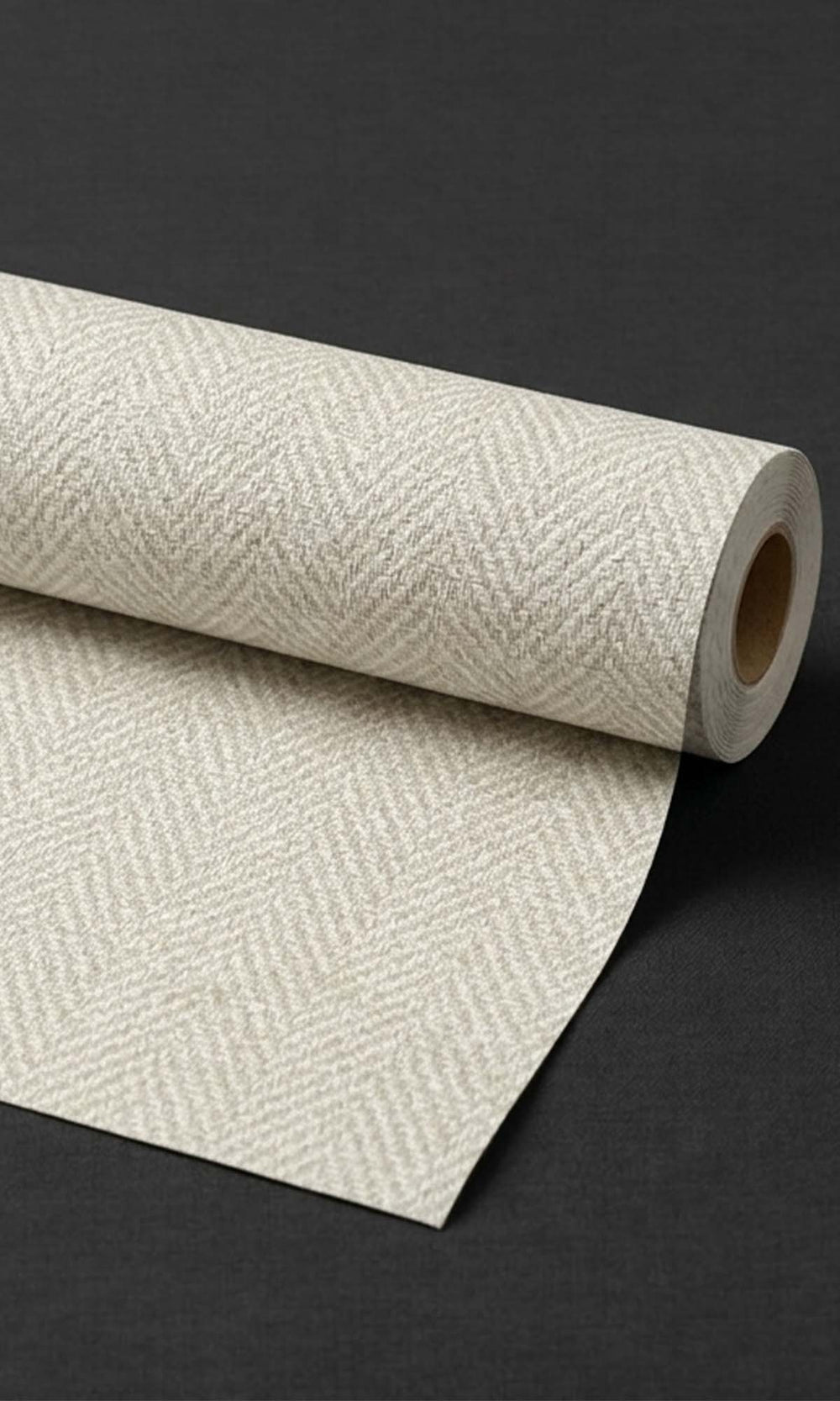 Albescent White Herringbone Print Wallpaper R10461