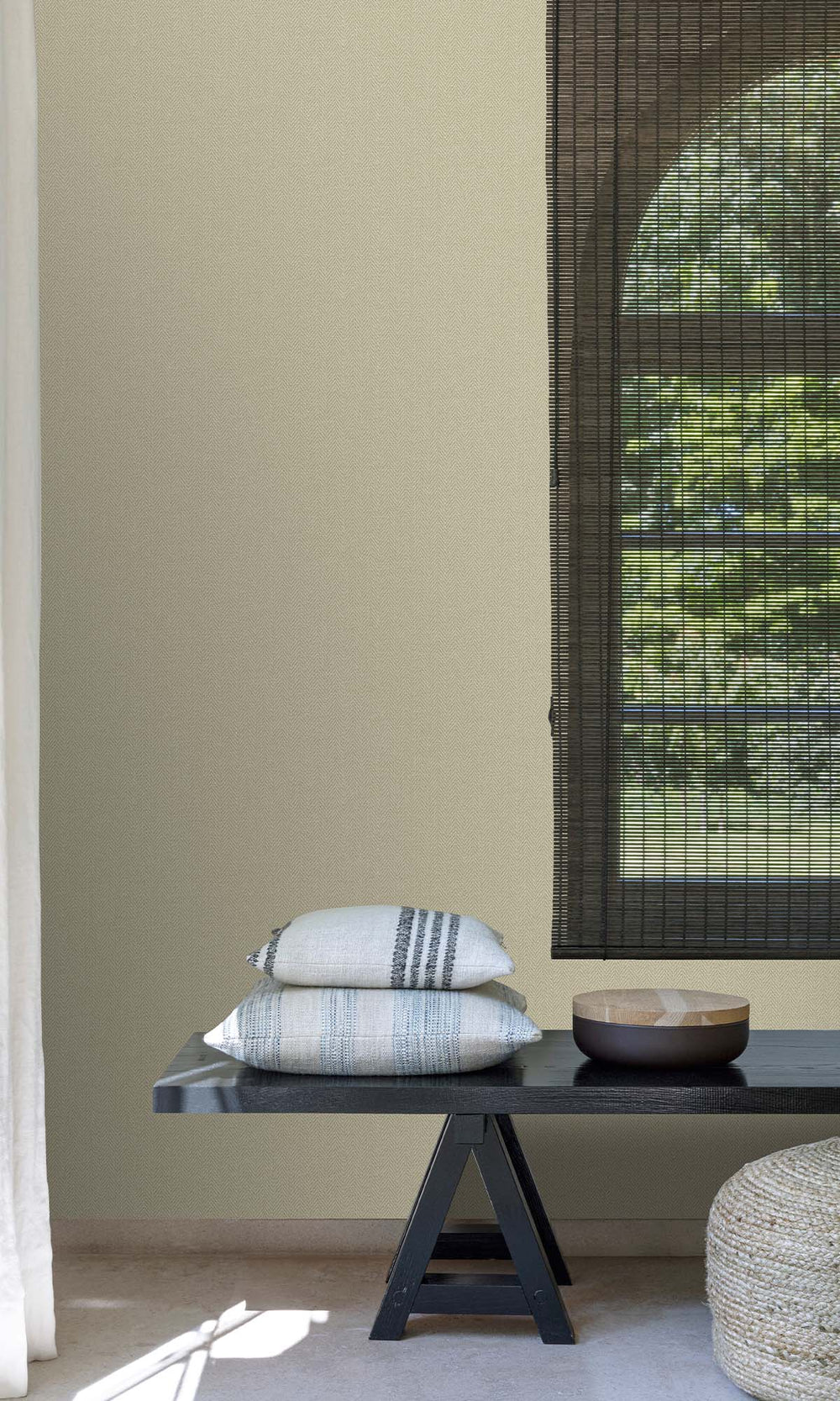 Northgate Green Herringbone Print Wallpaper R10462