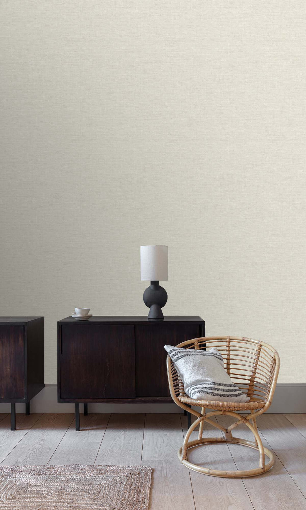 Abstract White Faux Linen Weave Wallpaper R10464