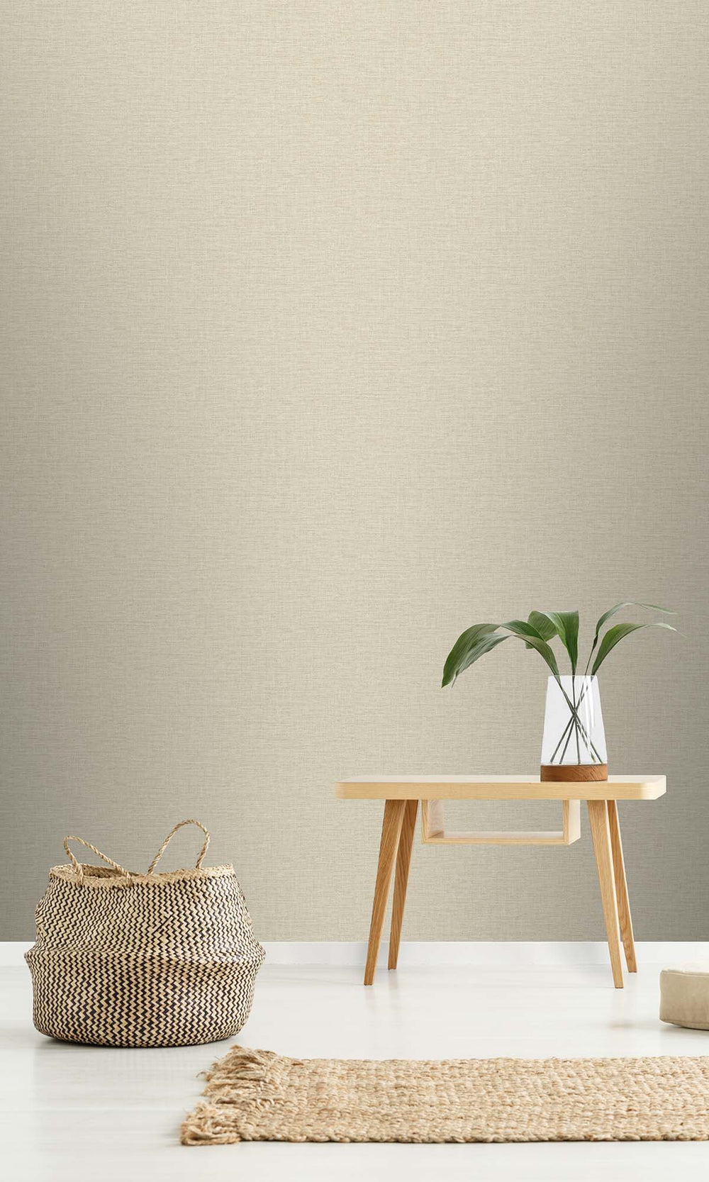 Wheatfield Faux Linen Weave Wallpaper R10466