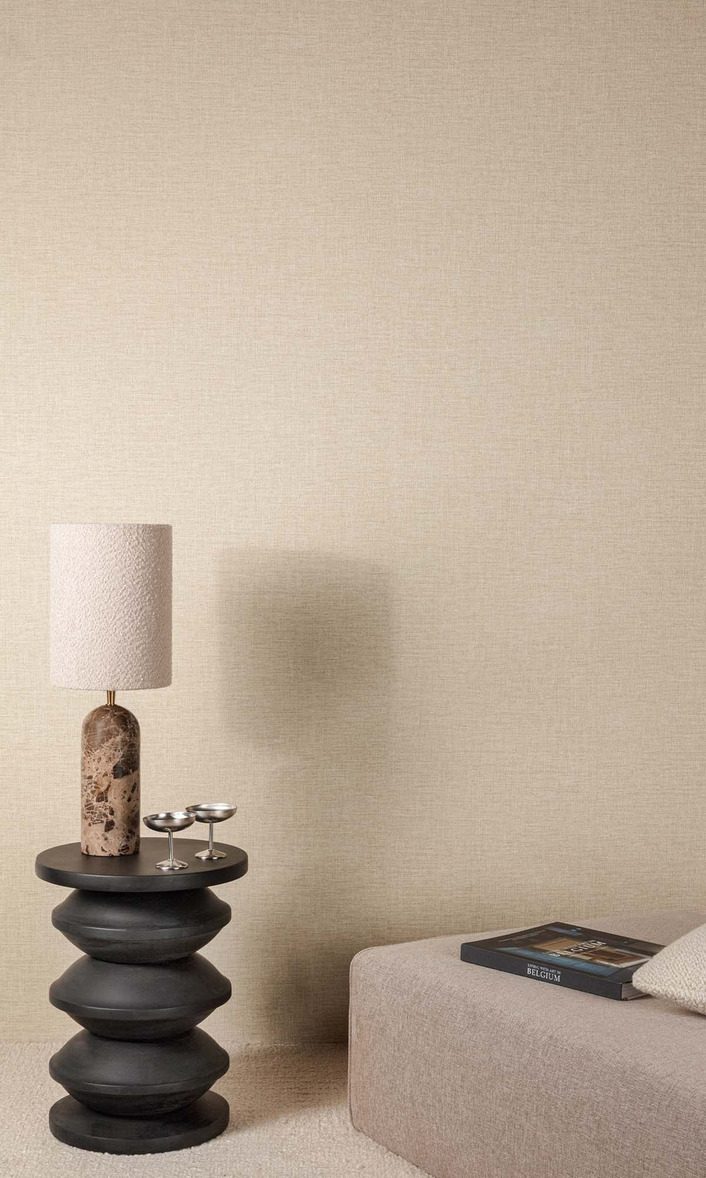 Soft Suede Faux Linen Weave Wallpaper R10467
