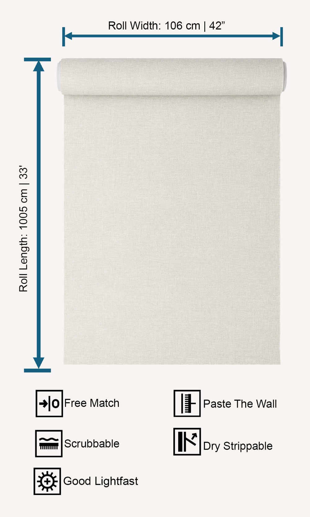 Aragonite Faux Linen Weave Wallpaper R10469