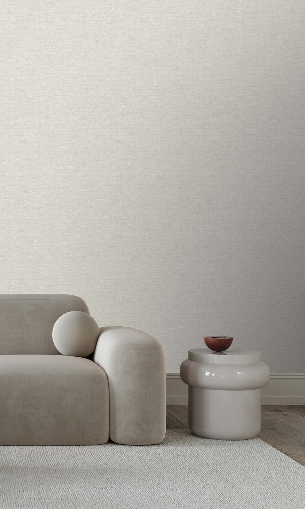 Aragonite Faux Linen Weave Wallpaper R10469
