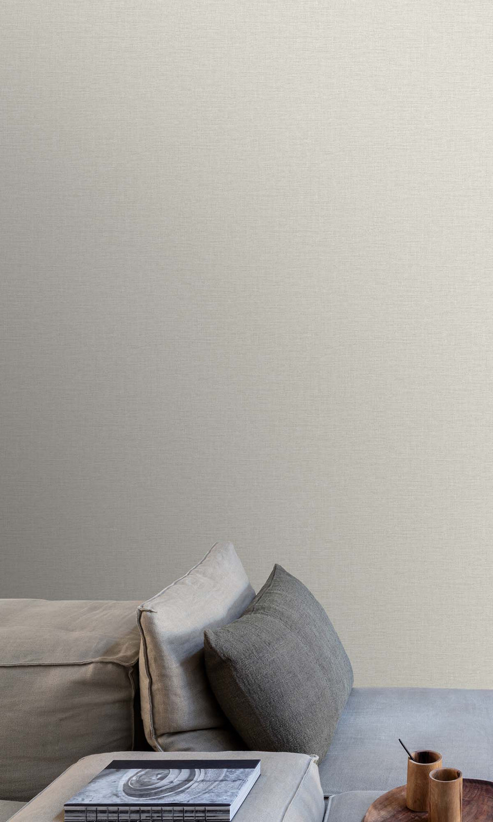 Aragonite Faux Linen Weave Wallpaper R10469