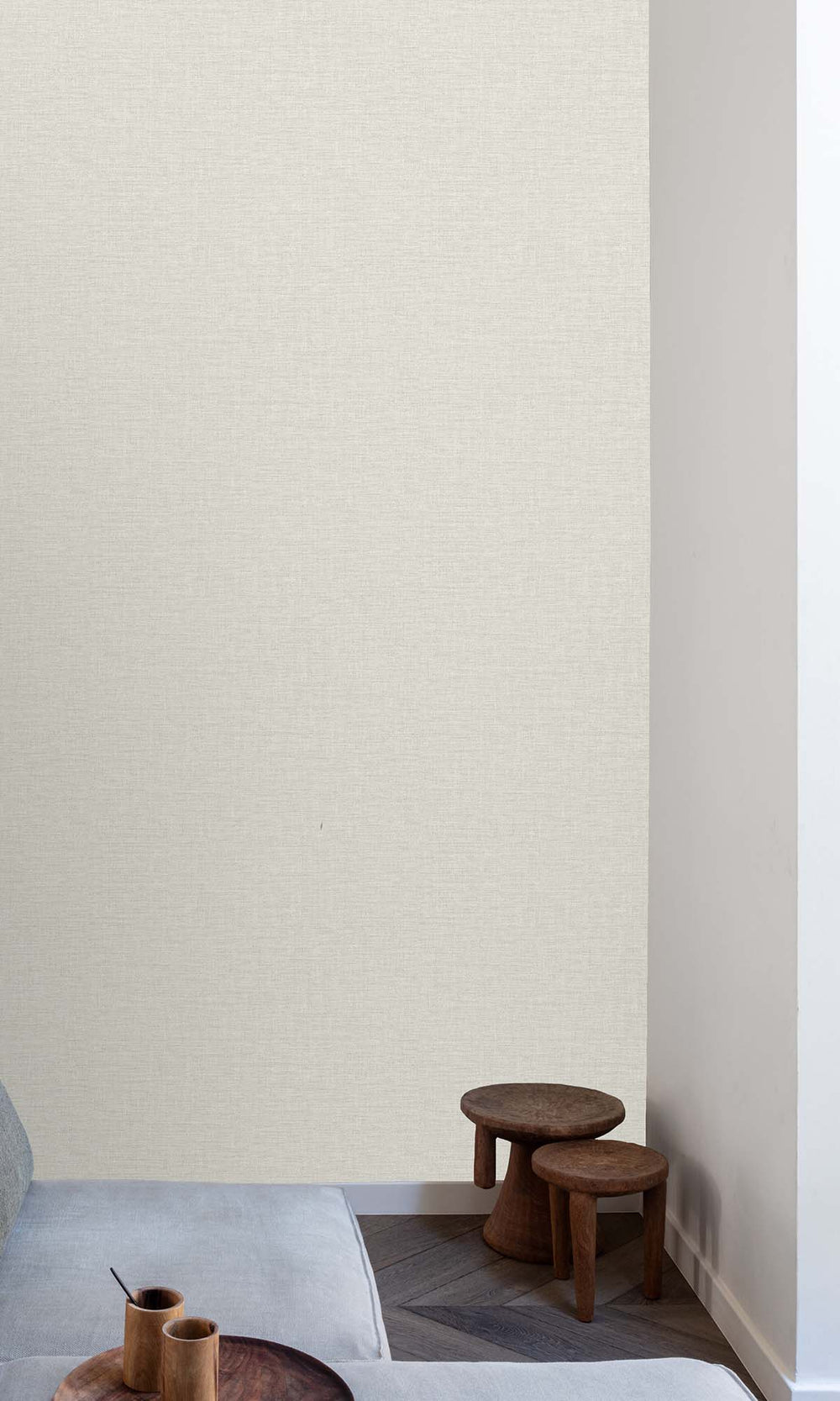 Aragonite Faux Linen Weave Wallpaper R10469