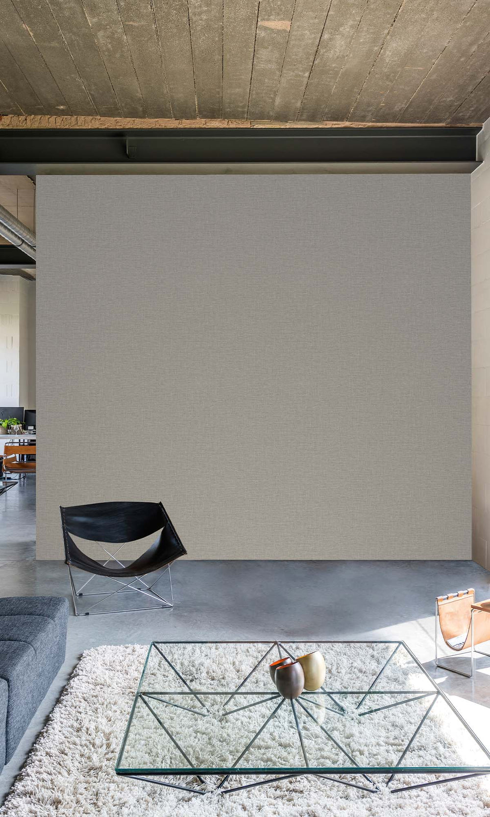 Greyish Faux Linen Weave Wallpaper R10472