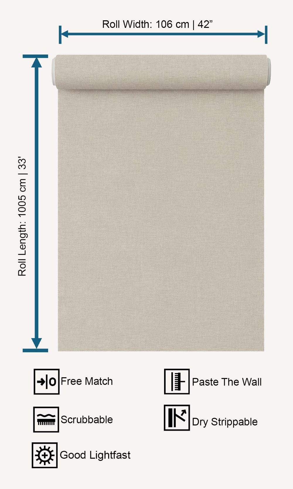 Napa Faux Linen Weave Wallpaper R10474