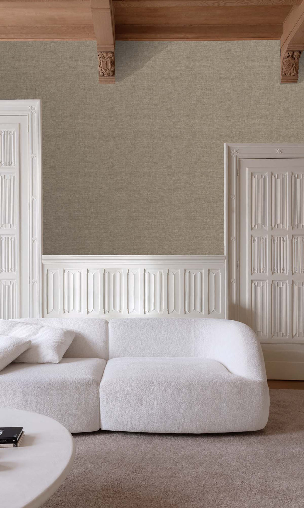 Ironwood Faux Linen Weave Wallpaper R10475