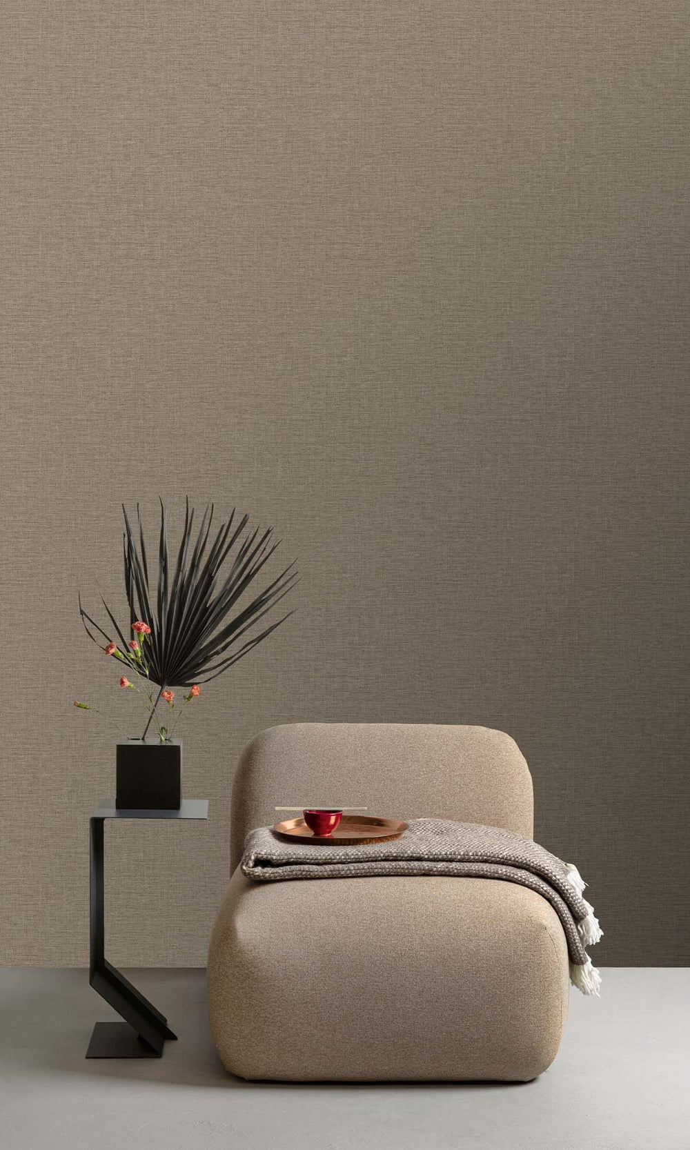 Ironwood Faux Linen Weave Wallpaper R10475