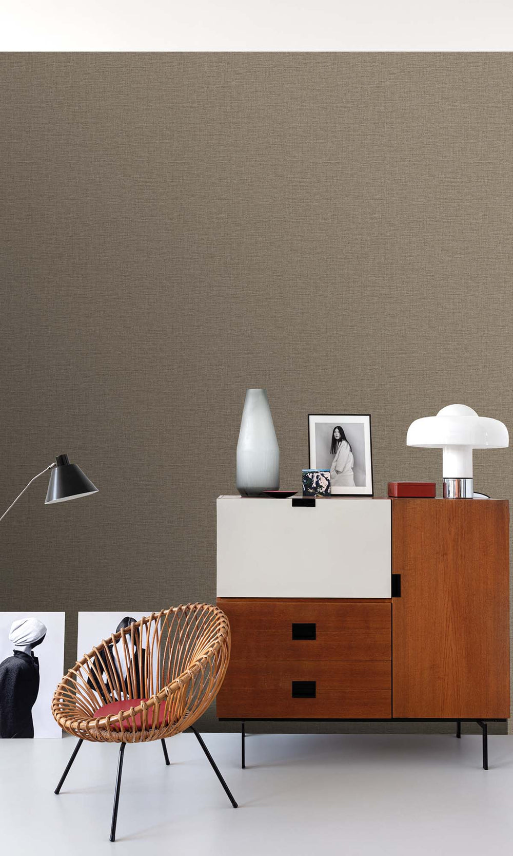Ironwood Faux Linen Weave Wallpaper R10475