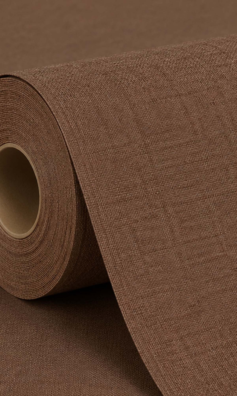 Namakabe Brown Faux Linen Weave Wallpaper R10478